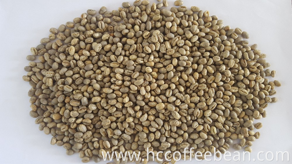 Chinese yunnan green coffee beans,round type,arabica type,unroasted